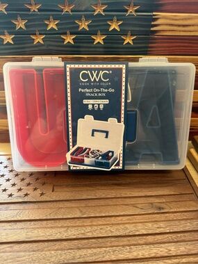 CWC USA ❤️🤍💙Perfect On-The-Go Snack Box - Red & Blue